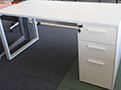 ZH –Single desk with loop legs -LINZ 
